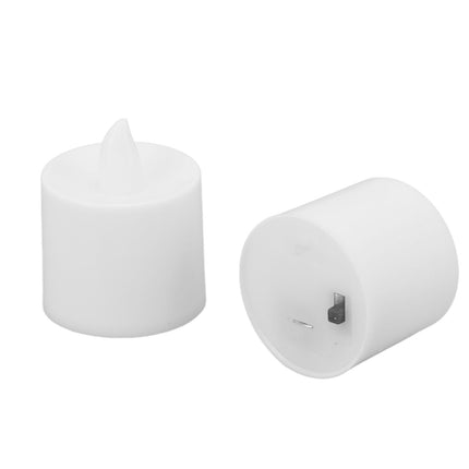 12Pcs LED Candle Light Cylindrical Shape Electronic Flameless LED Candle Lamp for Holiday Wedding Party