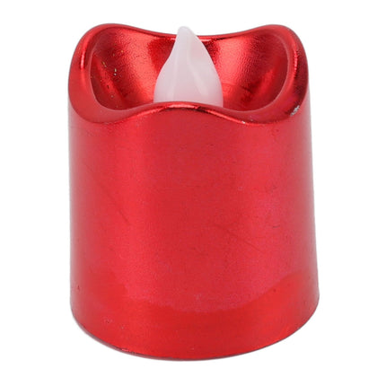 12Pcs Red LED Candle Lamp Warm Light Flameless Electronic LED Candle Light for Christmas Festival Birthday Party Wedding
