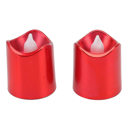 12Pcs Red LED Candle Lamp Warm Light Flameless Electronic LED Candle Light for Christmas Festival Birthday Party Wedding
