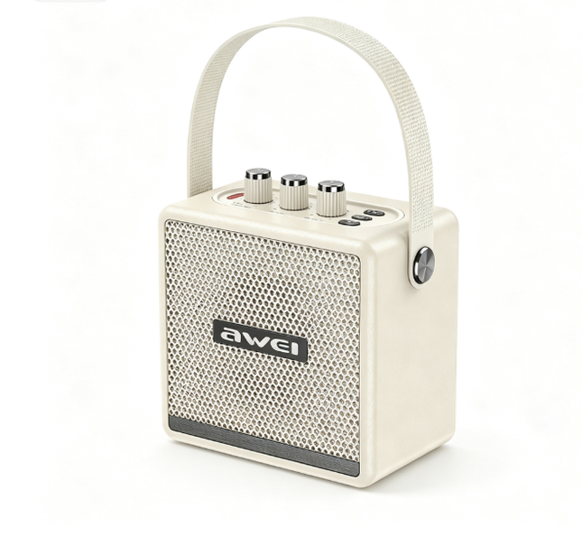 AWEI KA30 Mini Retro Bluetooth Speaker white V1300-KA30-WHITE