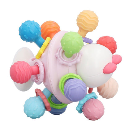 Baby Sensory Teether Toy Balls Chew Teething Ball Rattle Sensory Toy