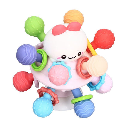 Baby Sensory Teether Toy Balls Chew Teething Ball Rattle Sensory Toy