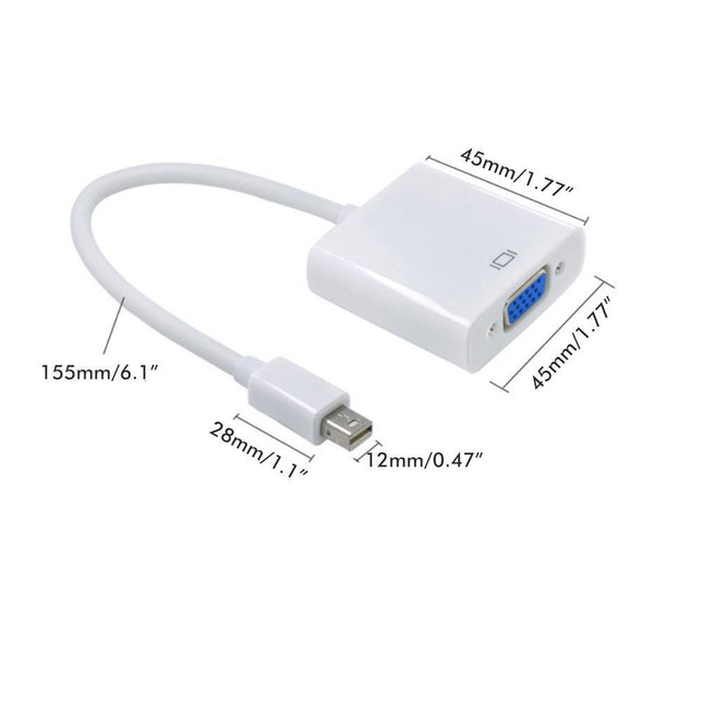 Mini DP to VGA Adapter DP to VGA Conversion Line Support Mini DP v1.2 – product detail