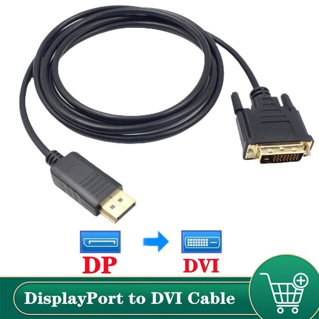 1.8M DP Male to DVI Male Adapter 1080P DP to DVI Adapter Support DP 1.1a – product detail