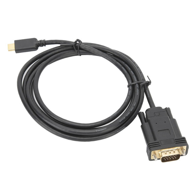 A0105 USB 3.1 TypeC to VGA Male Adapter Adapter 1.8M Cord Computer Accessor – product detail