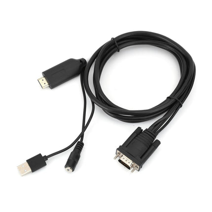 HDMI to VGA Adapter Adapter Digital to Analog Transformer with 1.8m USB