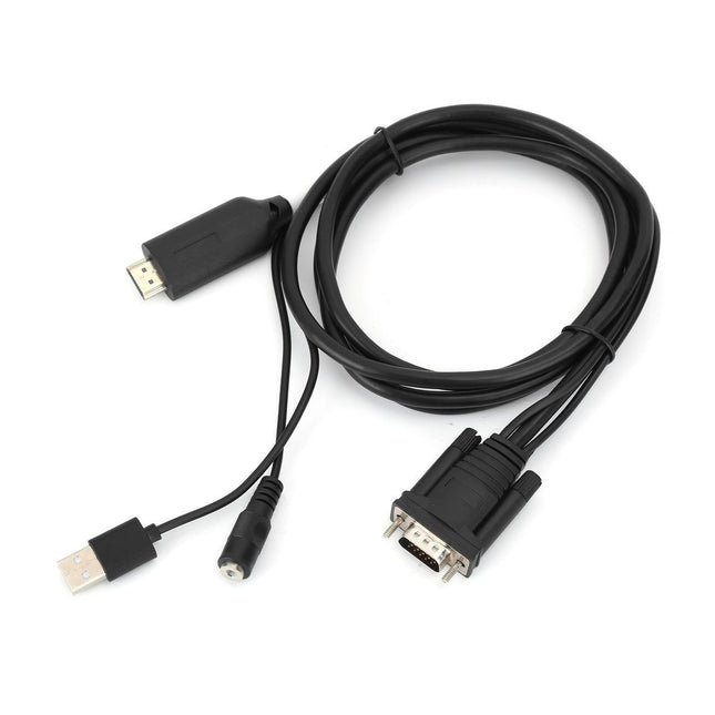 HDMI to VGA Adapter Adapter Digital to Analog Transformer with 1.8m USB – product detail