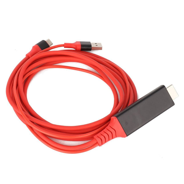 TypeC to HDMI Adapter USB 3.1 Phone to TV Charging Wire(Red) – product detail