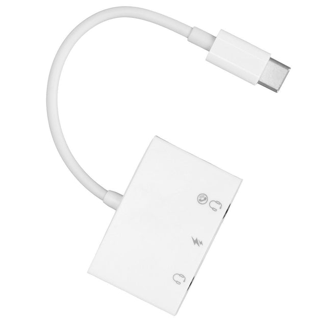 Headphone Splitter 3 in 1 USB to C Transfer Double 3.5mm AUX Audio Headset V1301-98940353