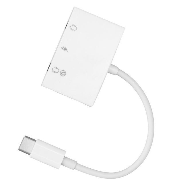 Headphone Splitter 3 in 1 USB to C Transfer Double 3.5mm AUX Audio Headset – product detail