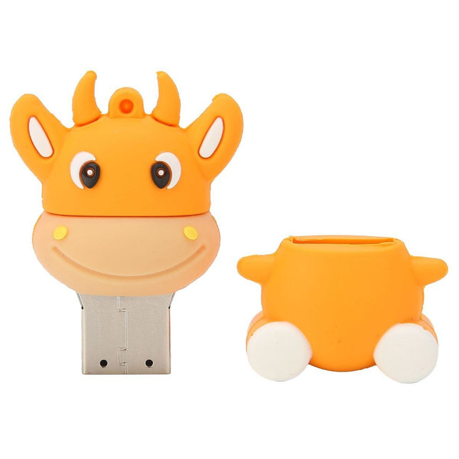 U Disk 3D Cartoon Calf Model Orange USB Storage for Windows – product detail