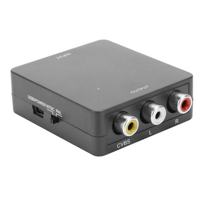 Mini HDMI to AV Adapter Box Video RCA AV CVSB L/R 1080P HDMI2AV Adapter H V1301-98946118
