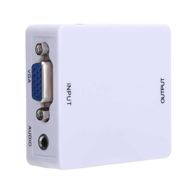 VGA to HDMI Adapter Mini HD 1080P Conversion Box AdapterWhite V1301-98946125