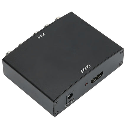 YPBPR to HDMI Adapter Video Audio 1080P Computer Accessory 100-240VAU Plug