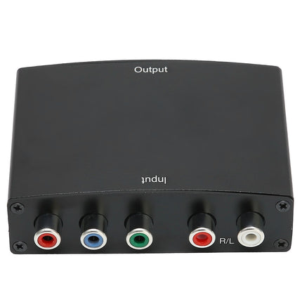 YPBPR to HDMI Adapter Video Audio 1080P Computer Accessory 100-240VAU Plug