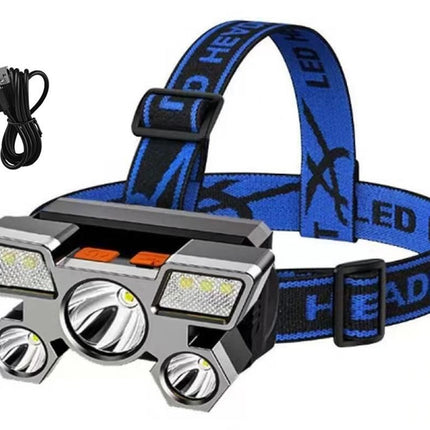 Headlamp Flashlight USB Rechargeable LED Head Light with 4 Modes for Camping Fishing and Outdoor Activities