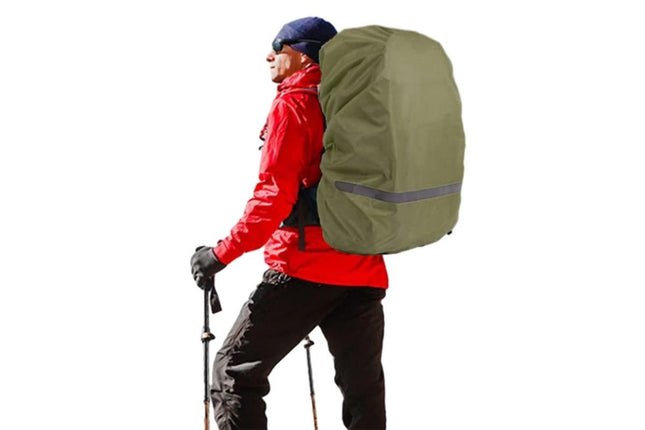 High-Visibility Backpack Rain Cover with Reflective Strip Water-Resistant Outdoor Night Travel Bag Cover – product detail