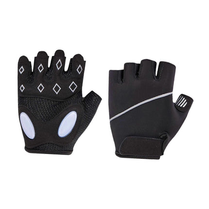 Breathable Fingerless Workout Gloves with Silicone Palm Protection - Anti-Slip Gym Gloves for Men & Women, Ideal for Cycling, Weightlifting & Cross Training - Grey S