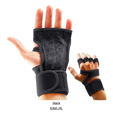1 Pair Durable Weight Lifting Gloves For Intense Gym Sessions Gym Gloves Fitness Comfortable - Black L