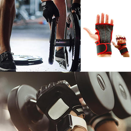 1 Pair Durable Weight Lifting Gloves For Intense Gym Sessions Gym Gloves Fitness Comfortable - Black L