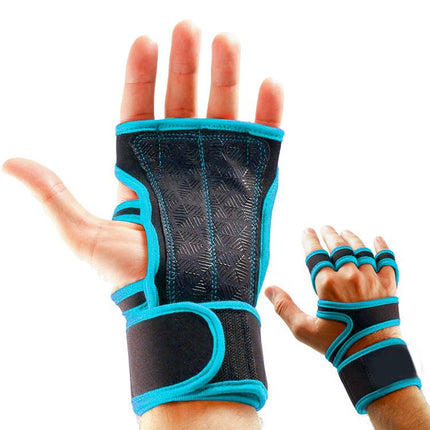 1 Pair Durable Weight Lifting Gloves For Intense Gym Sessions Gym Gloves Fitness Comfortable - Blue XL