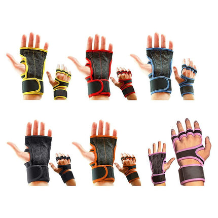 1 Pair Durable Weight Lifting Gloves For Intense Gym Sessions Gym Gloves Fitness Comfortable - Orange S