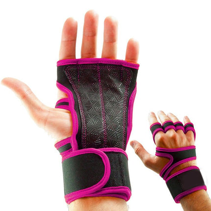 1 Pair Durable Weight Lifting Gloves For Intense Gym Sessions Gym Gloves Fitness Comfortable - Pink L