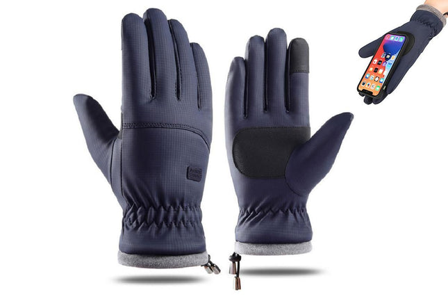Winter Water Repellent Ski Snow Warm Gloves with Touchscreen Fingers