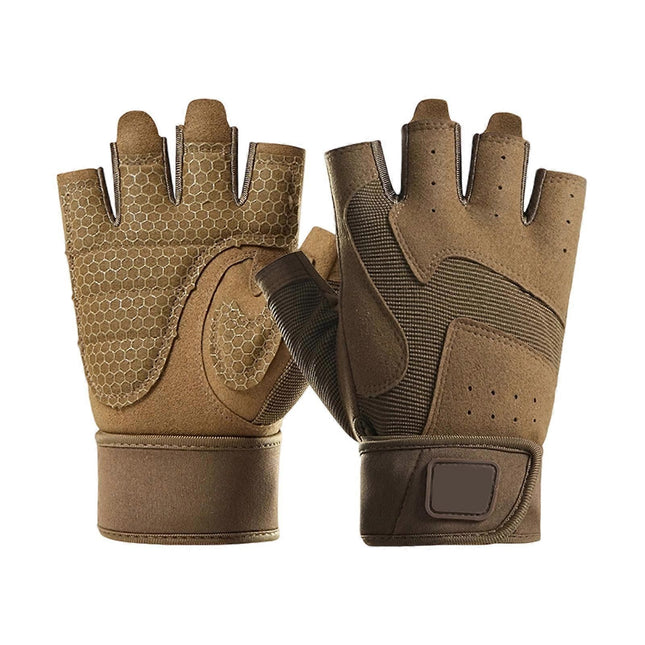 Half-Finger Breathable Workout Gloves Non-Slip Gym Gloves for Fitness Cycling Climbing & Training