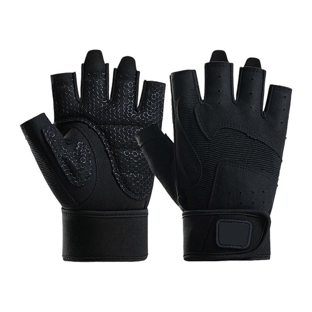 Half-Finger Breathable Workout Gloves Non-Slip Gym Gloves for Fitness Cycling Climbing & Training