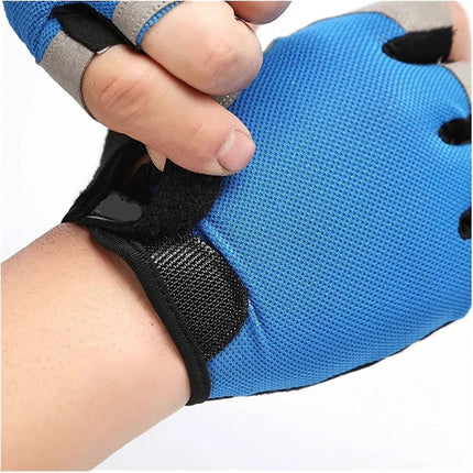 Gym Gloves Half Finger Breathable Anti-Slip Fitness Workout Training Gloves with Palm Padding for Weightlifting Cycling - Orange XL