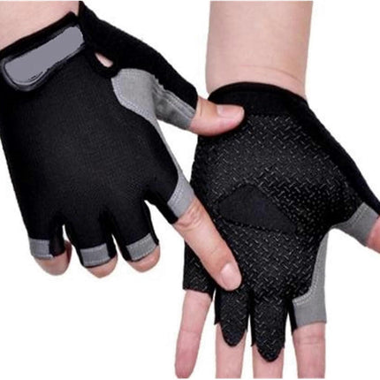 Gym Gloves Half Finger Breathable Anti-Slip Fitness Workout Training Gloves with Palm Padding for Weightlifting Cycling - Pink M
