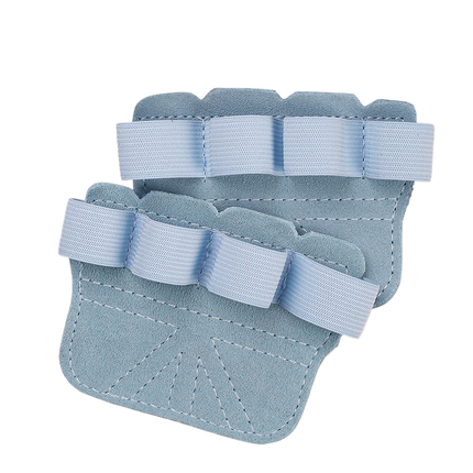 Fingerless Gym Gloves for Men & Women, Breathable Anti-Slip Workout Gloves with Enhanced Grip & Palm Protection - Blue