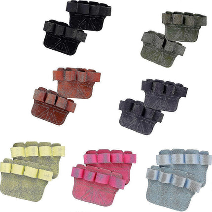 Fingerless Gym Gloves for Men & Women, Breathable Anti-Slip Workout Gloves with Enhanced Grip & Palm Protection - Blue