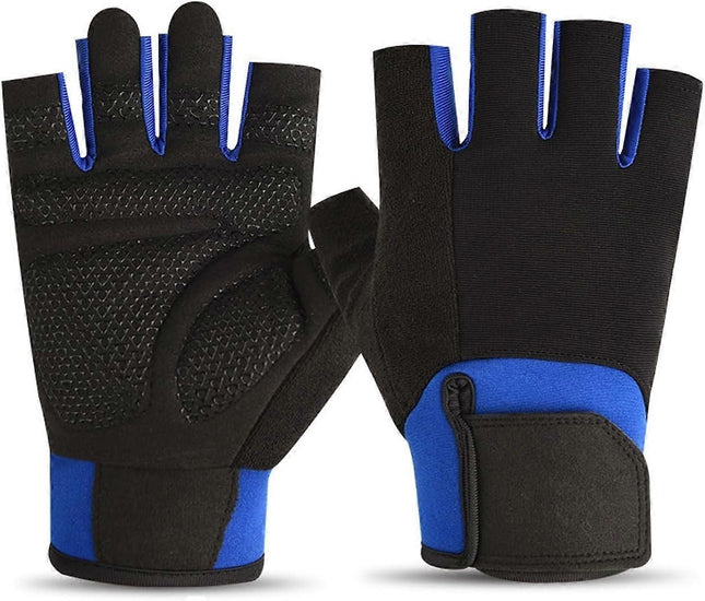 Half Finger Gym Gloves for Men & Women Anti-Slip Weightlifting Workout Gloves with Padded Palm Breathable – product detail