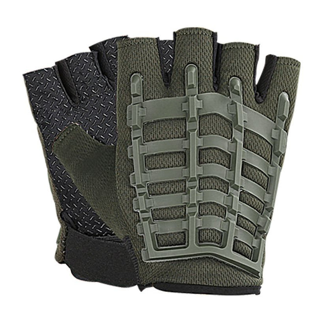 1 Pair Half Finger Fitness Gloves with Wrist Support Non-Slip Breathable Gym Gloves for Weightlifting