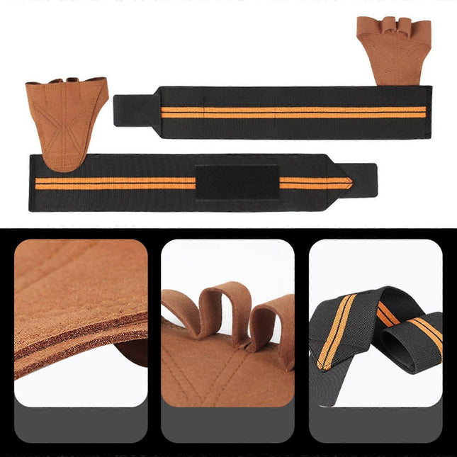 Gym Gloves Weightliftings Workout Exercise Gloves with Wrist Support for Women Man NonSlip Palm Fingerless – product detail