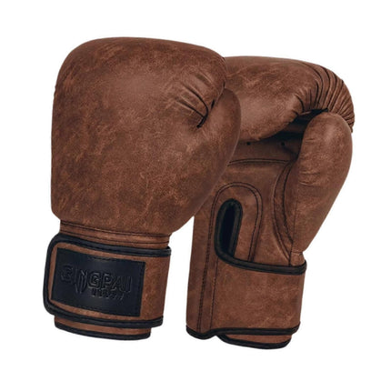 Boxing Gloves for Men Women Sparring Gloves for Exercise Home Gym Kickboxing - Brown 12oz