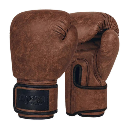 Boxing Gloves for Men Women Sparring Gloves for Exercise Home Gym Kickboxing - Dark brown 12oz