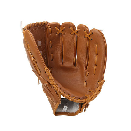 Youth Baseball Gloves Synthetic Leather Baseball Glove Sports Baseball for Women and Men Kids - Light Brown 11.5inch