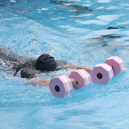 Aquatic Dumbells,1 Pair Water Aerobic Exercise Foam-Dumbbell Pool Resistance,Water Aqua Fitness-Barbells Hand Bar Gift Green