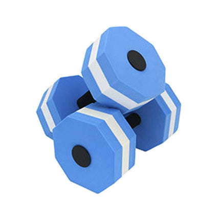 Aquatic Dumbells,1 Pair Water Aerobic Exercise Foam-Dumbbell Pool Resistance,Water Aqua Fitness-Barbells Hand Bar Gift Blue