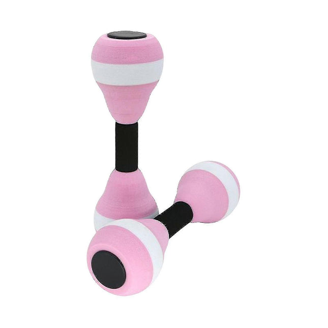 2PCS EVA Water Dumbbells Aquatic Exercise Foam Barbells for Water Aerobics Pool Resistance Fitness Training