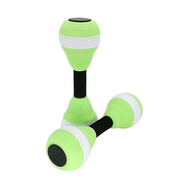 2PCS EVA Water Dumbbells Aquatic Exercise Foam Barbells for Water Aerobics Pool Resistance Fitness Training