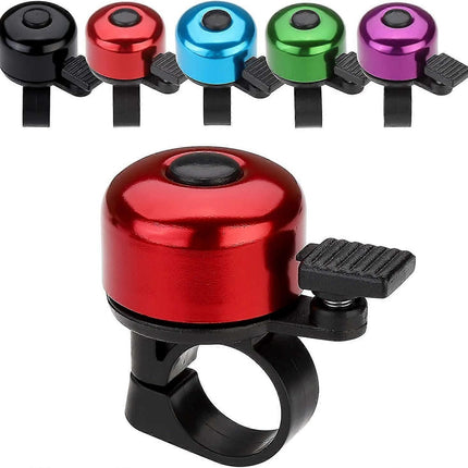 Mini Bicycle Bell Loud Clear Ring Bike Handlebar Bell for Road Mountain MTB City Bike Accessories(Red)