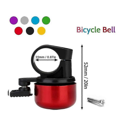 Mini Bicycle Bell Loud Clear Ring Bike Handlebar Bell for Road Mountain MTB City Bike Accessories(Red)