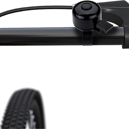 Mini Bicycle Bell Loud Clear Ring Bike Handlebar Bell for Road Mountain MTB City Bike Accessories(Black)