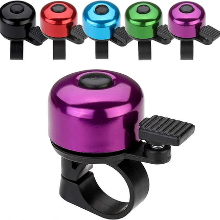 Mini Bicycle Bell Loud Clear Ring Bike Handlebar Bell for Road Mountain MTB City Bike Accessories(Purple)