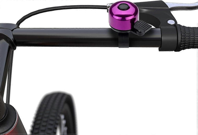 Mini Bicycle Bell Loud Clear Ring Bike Handlebar Bell for Road Mountain MTB City Bike Accessories(Purple) – product detail
