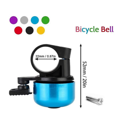 Mini Bicycle Bell Loud Clear Ring Bike Handlebar Bell for Road Mountain MTB City Bike Accessories(Blue)